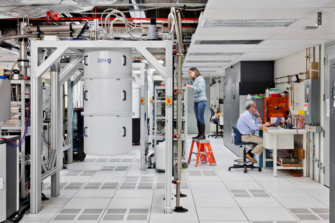 workers in hardware lab